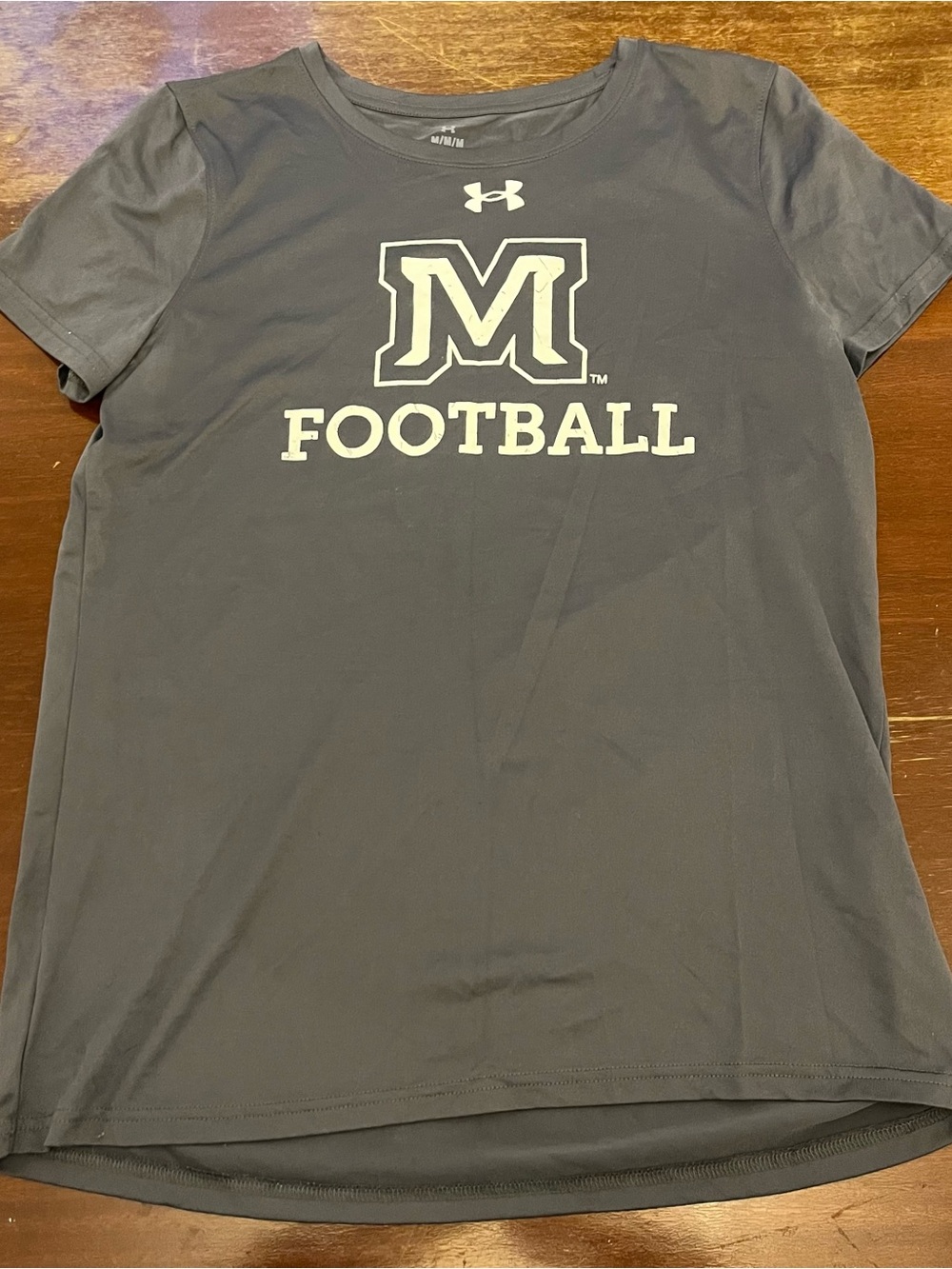 Under Armour Womens gray Football Logo Performance Tee